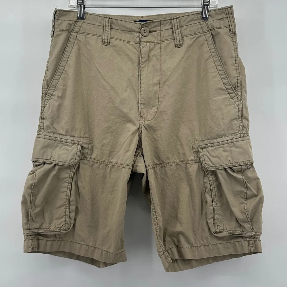 Polo‎ Jeans Company Ralph Lauren Mens Khaki Cargo Shorts Size 32